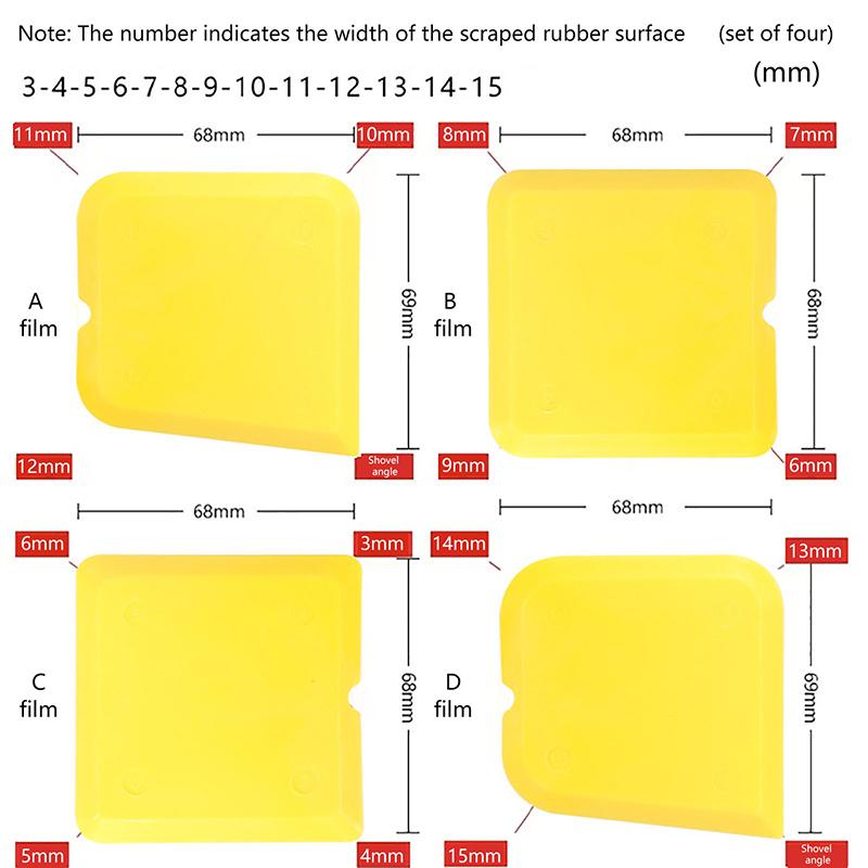 Kit de ferramentas de calafetagem 4PCS Silicone Junta Selante Espalhador Espátula Raspador Ferramentas de reparo de bordas Limpador de bordas de piso de ladrilho