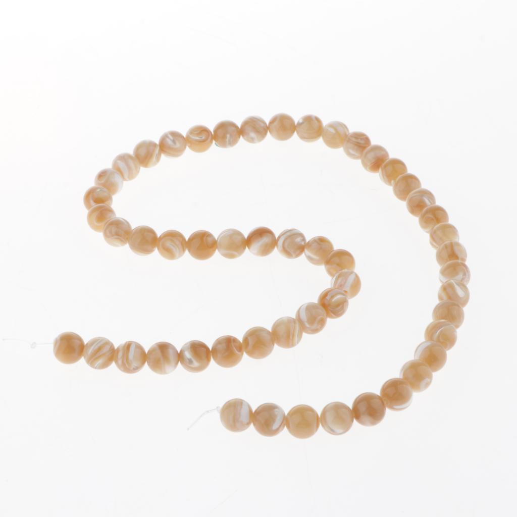 Of Shell Gemstone Natural String Stone Beads For Jewelry Diy 6mm 63pcs