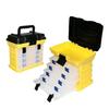 Fishing Box, Fishing Container Storage, Fishing Equipment Container 4 Layer Fishing Tackle Box with Handle for Fishing
