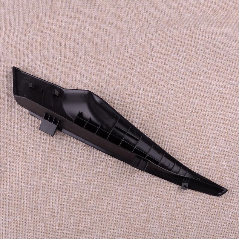 1 Pair Car Front Windshield Wrap Wiper Corner Trim Cover 53823-02140 53824-02140 Fit for Toyota Corolla 2014- Black Plastic
