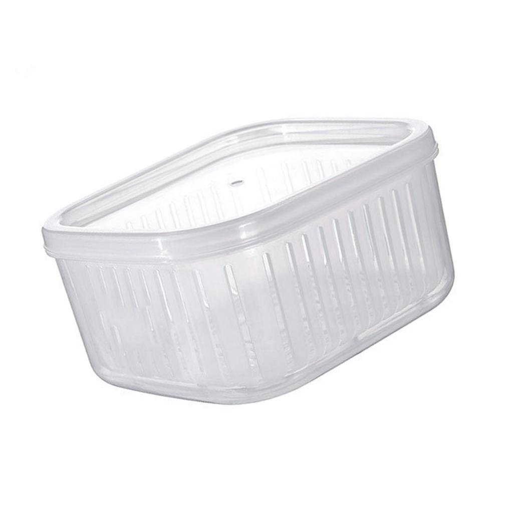 Raining Fruit Storage Containers for Fridge Keep Freshness Sealed Lid Clear Vegetable Fruit Fridge Organizer