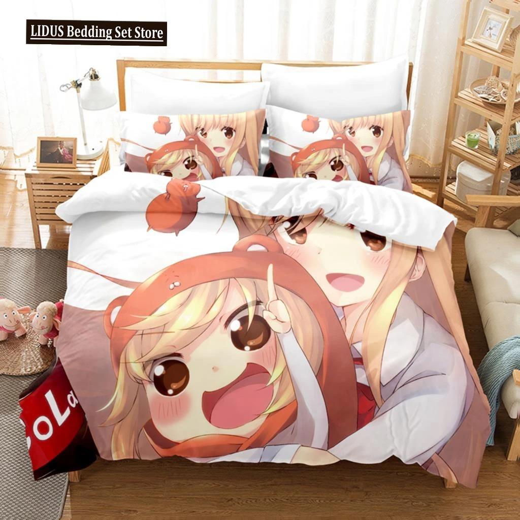 3D The Himouto! Umaru-chan Beding Sets Soft with Soft Fabric Duvet Cover Set With Pilowcase Twin Ful Quen King Bedclothes Bed Linen