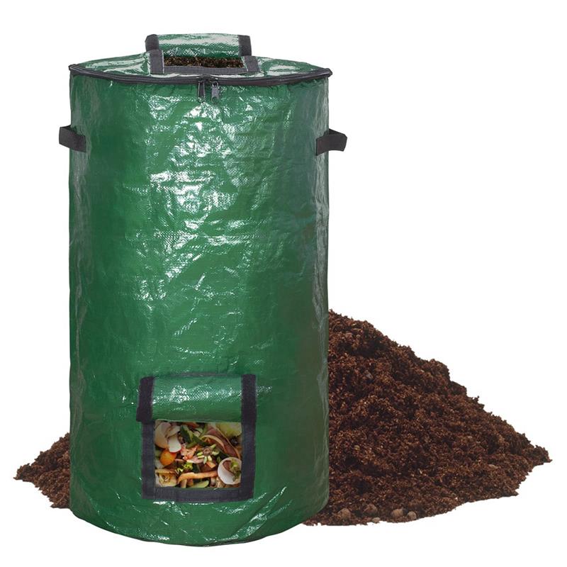 AD23-1 Pcs Composter Composter Outdoor Compost Bin Bag Fermentation Sealable Compost Bucket Garden Leaf Waste Compost Bag