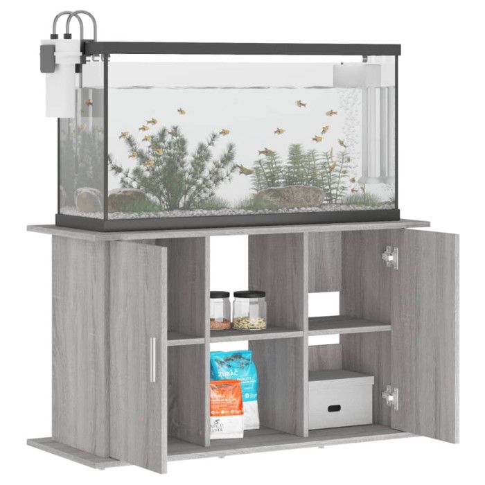 VidaXL Support pour aquarium sonoma gris 101x41x58cm bois d'ingénierie 833613