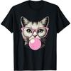 Pertmunsv Cute Cat Shirt for Women Funny Cat Lovers T-Shirt