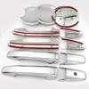 Compatible for Honda Civic 2006 2007 2008 2009 2010 2011 Exterior Door Handle Cover and Door Bowl Covers Scratch Protector Decor (Chrome Color)