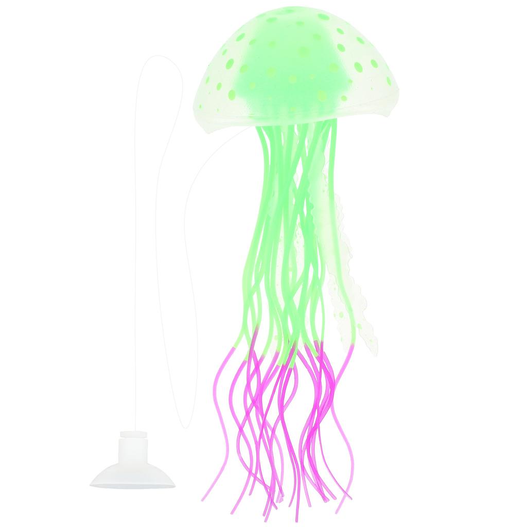 Silicone Artificial Jellyfish Aquarium Decoration Decorative Fake Jellyfish Glow Vivid Aquarium Ornament Wear-Resistant Fish