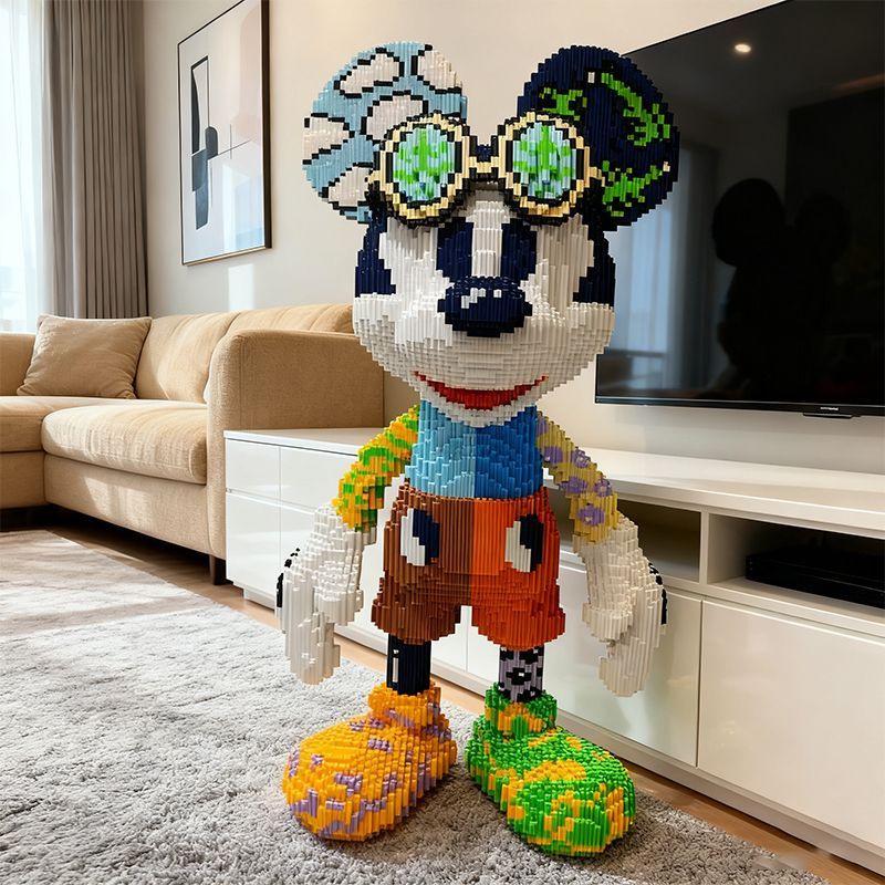 Disney Mickey Mouse 3D Building Blocks: Small Particle Educational Toy & Decorative Ornament - Perfect Festival Gift