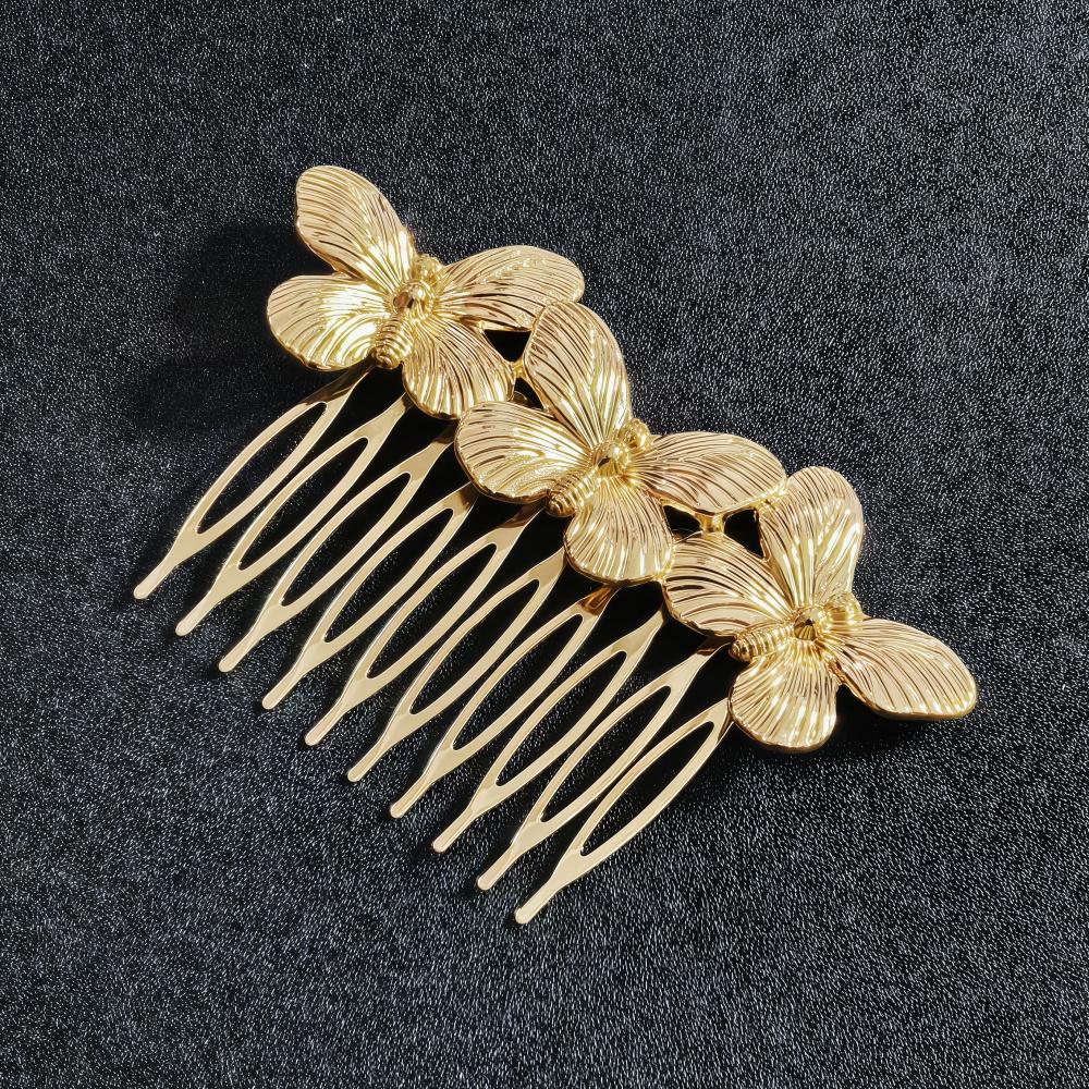 Fashion Butterfly Hair Clip Pins Metal Bridal Hairpin for Women Hair Barrettes Luxury Hair Bangs Clip Wedding Hair Accessories
