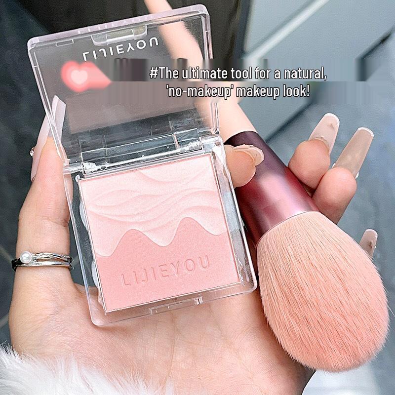 Dual Color Water Satin Shimmer Blush Palette - Brightening and Plumping for Daily Skin Vitality