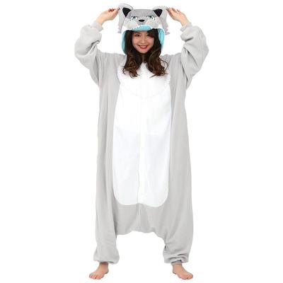 SAZAC Silver Wolf Fleece Kigurumi