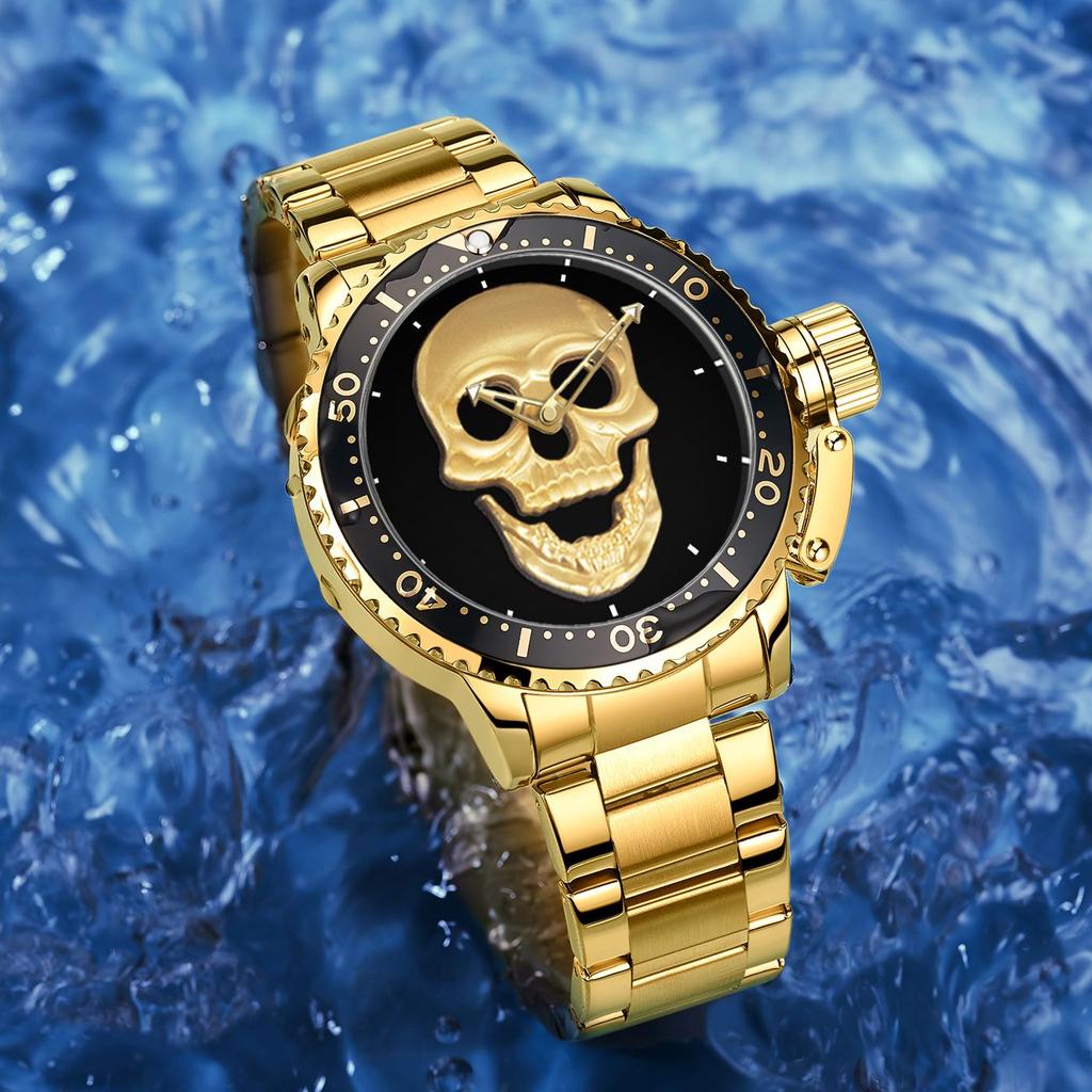 WWOOR Watch For Men Top Luxury Brand Mens Watches Stainless Steel Luminous Waterproof Male Quartz Wrist Watch Relogio Masculino