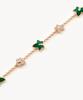 Lola Rose Ivy Malachite Cubic Multi-Pendant Women'S Chain Bracelet