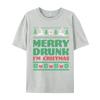 Merry Drunk I Im Christmas I Ugly TShirts Comfortable Tops Tees Fitted Casual Crew Neck Top TShirts
