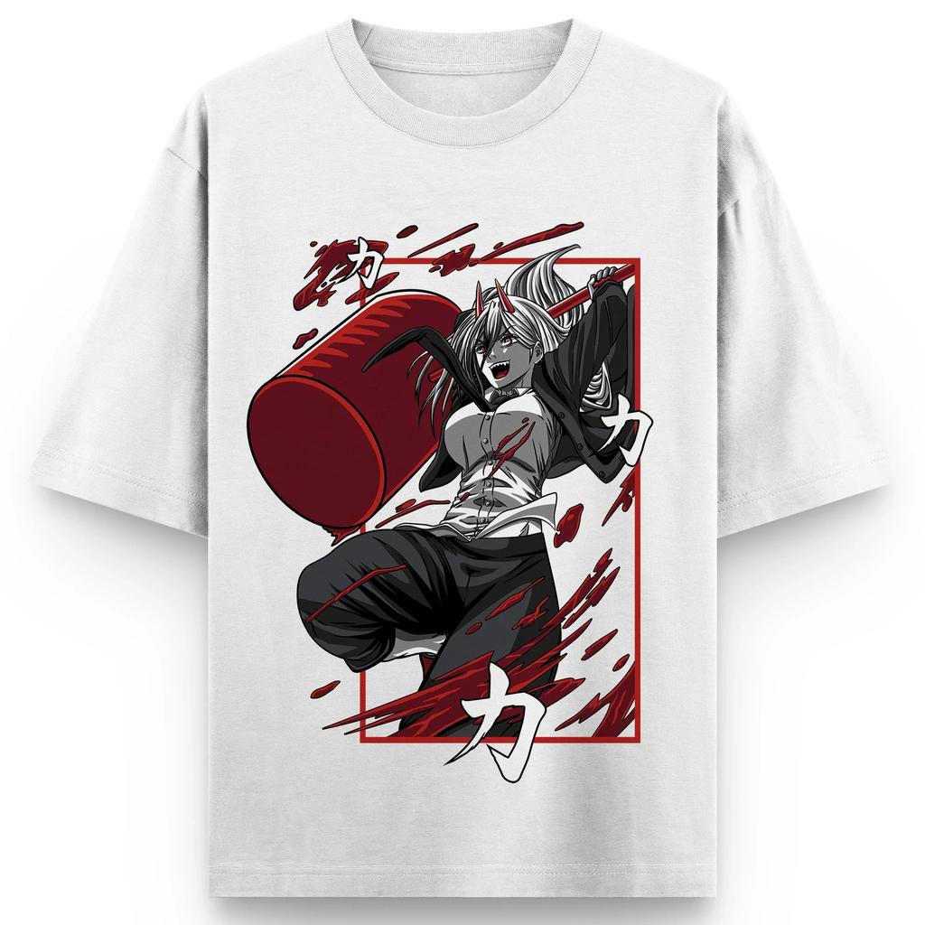 Chainsaw Unisex Anime Denji Power Printed Tshirt Unisexs And Womens Tshirt Unisexs Top Sports Tshirt 2026 Summer New Tee