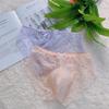 1 szt. Bezszwowe majtki Seduction Koronkowa Seksowna bielizna Przezroczyste Plus size Osobowość Majtki męskie Włókno poliestrowe