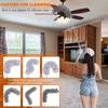 Dusters for Cleaning High Ceiling Fan, Newliton Microfiber Duster with Extension Pole 30-100" Long Handle for Ceiling Fans, Blinds, Cobweb, Home