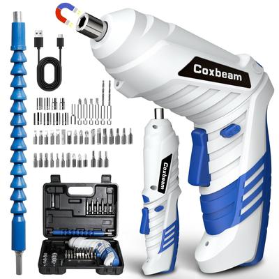 Rechargeable Cordless Electric Bit Maximum Manual Torque of 20 Extension USB Strong Furniture Storage Japanese Instruction Manual Included