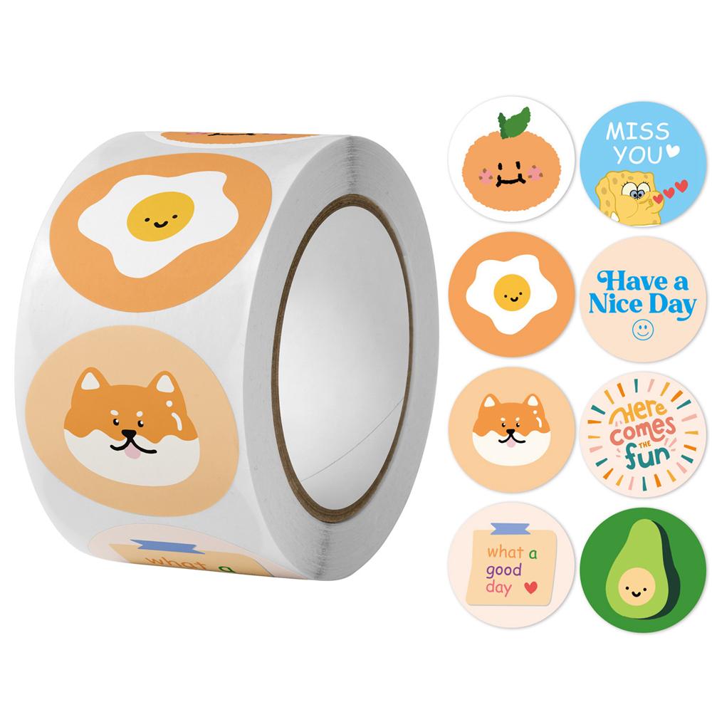 High-Standard 500Pcs/Roll High-Standard Reward Premium-Quality Stickers Top-Grade For Youngsters Top-Grade Children Superior-Grade Kindergarten