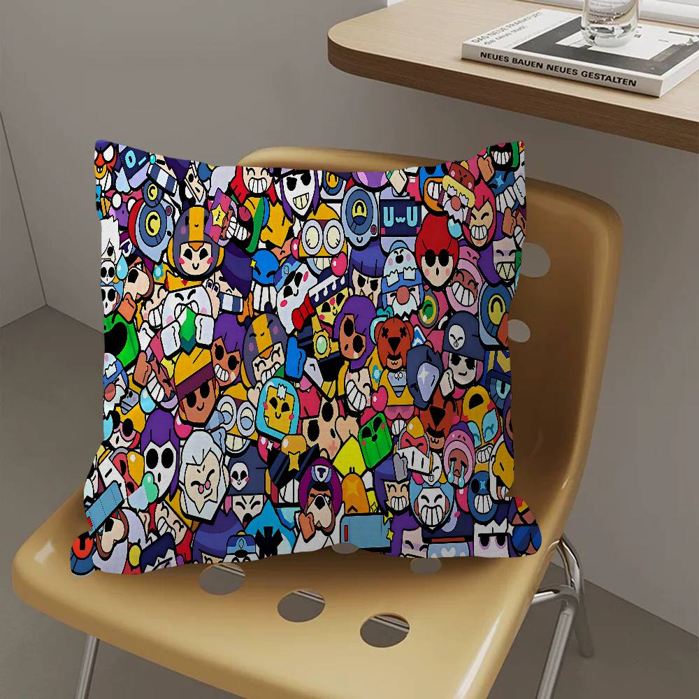 Cute B-Rawl Game S-Stars Pillowcases Home Bedding Decorative Pillow Cover Wedding Super Soft Pillow Case