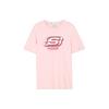 Skechers Colorful Casual Series Logo Print Knitted Short Sleeve T-Shirt Unisex Tops Chalk-Pink L223U184-01SX