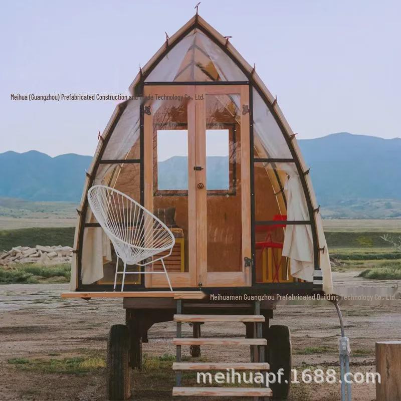 Movable Outdoor Luxury Tent: Assembled Modular Carriage for Camping and Glamping
