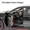FIQ1 1:32 Honda CIVIC TYPE-R Alloy Diecast Toy Cars Model Simulated with Sound Light Vehicles Collection Toys Children Birthday Gifts
