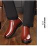 Herren High-Top Winterstiefel aus echtem Leder mit Woll- und Samtfutter