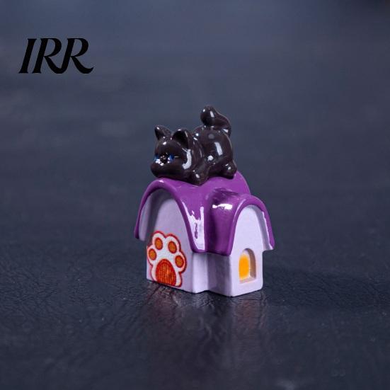 Tabletop Halloween Decoration 3Pcs Mini Resin Figurines, Miniature Pumpkin Ghost Grim Reaper Outdoor Castle Statue for Spooky Fairy Garden,
