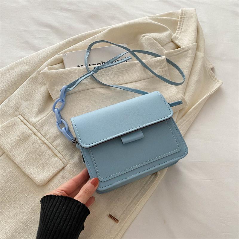 

Stylish Ins Single Shoulder Bag For Women In Various Colors Street Fashion Pu Crossbody Bag синий