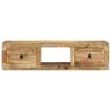 Wall Mounted TV Cabinet 100 X 32 X 25 Cm Rough Solid Mango Wood