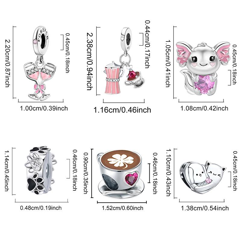 New Copper Dragonfly Spacer Cute Puppy Charms Beads Animal Fit Diy Bracelet Making Gift Of Personalized Jewelry