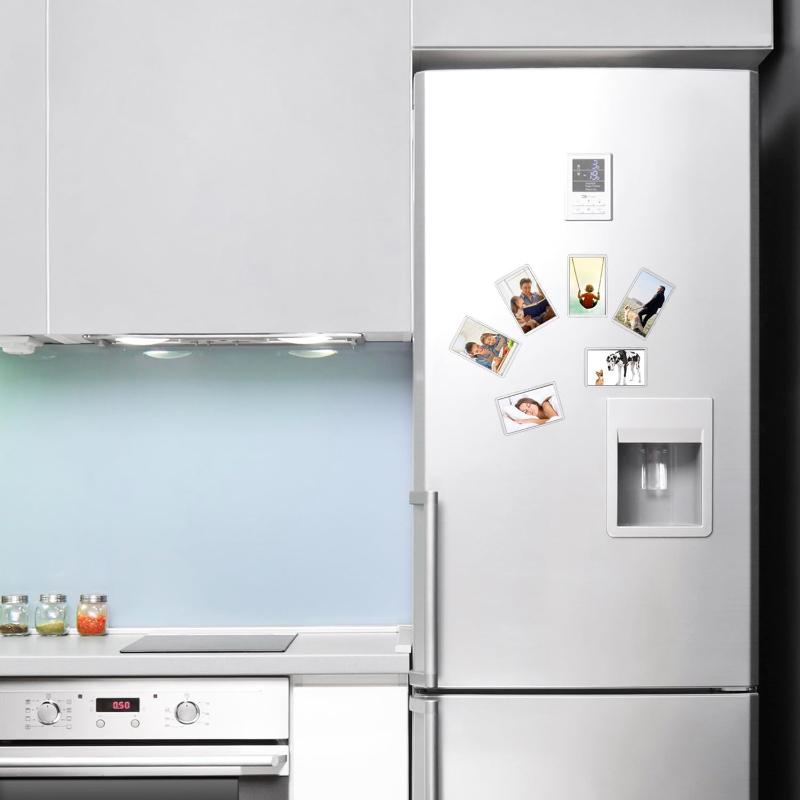 Wonderful Blank Photo Frame Insert Fridge Magnets For Photos Translucent Clear Acrylic Refrigerator Magnets for Small Photos