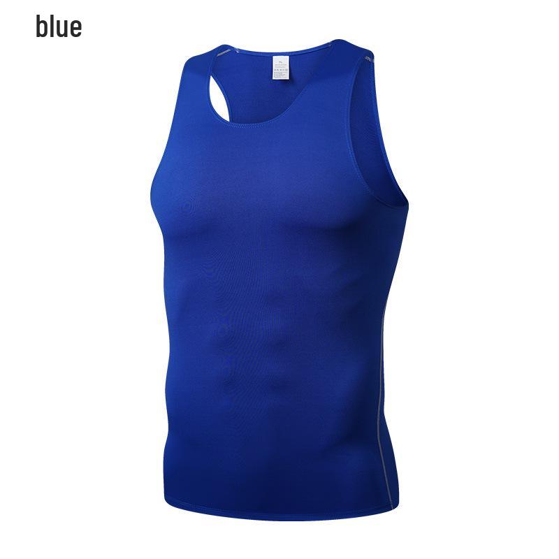 Men s Sleeveless Quick-Dry High-Elasticity Sports Top for Basketball & Running XXL синий