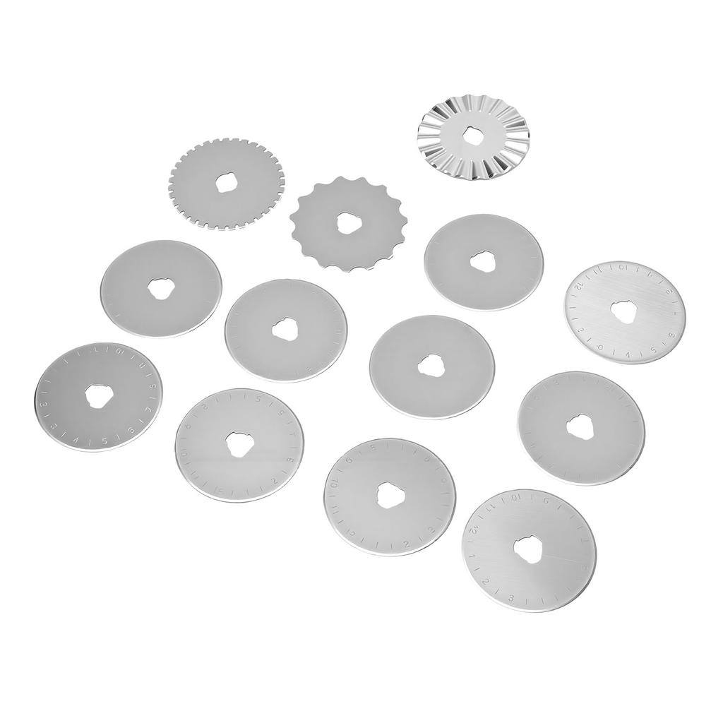 13Pz Lame Rotanti 45mm Ricambio per Taglio Tessuto Quilting Cucito Taglio Carta Arte Artigianato Scrapbooking