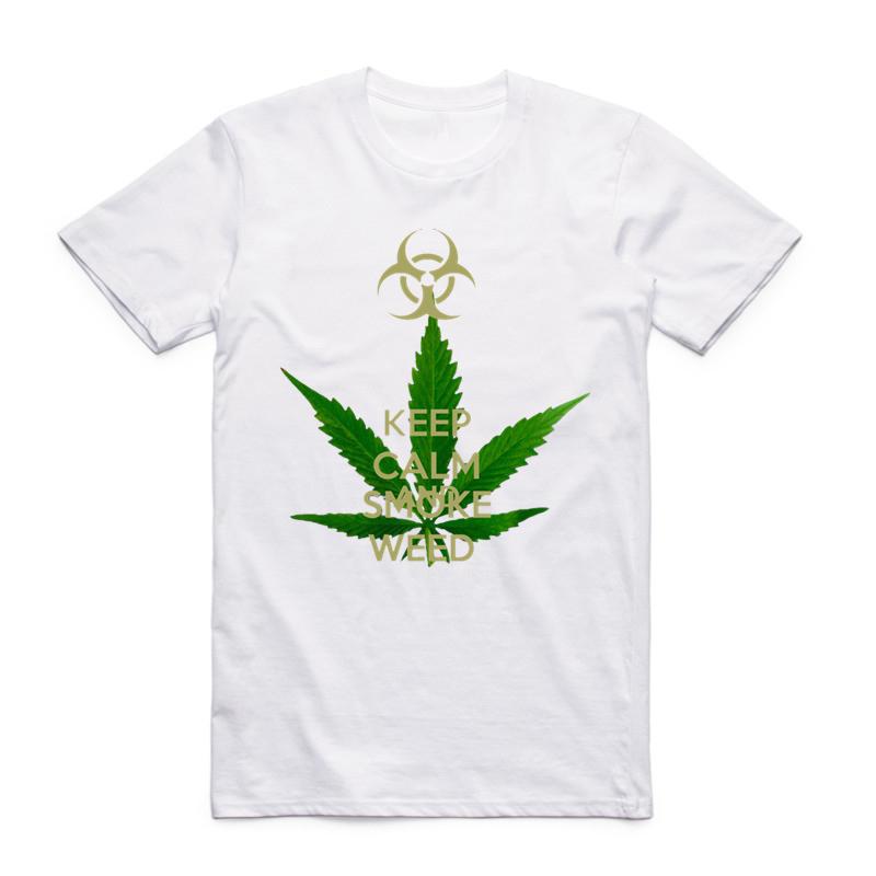 

2019 S-XXX Men Funny Print Smoke Weed Printed White T-shirt Short sleeve O-Neck Harajuku Streetwear Summer Casual Tshirt 4XL