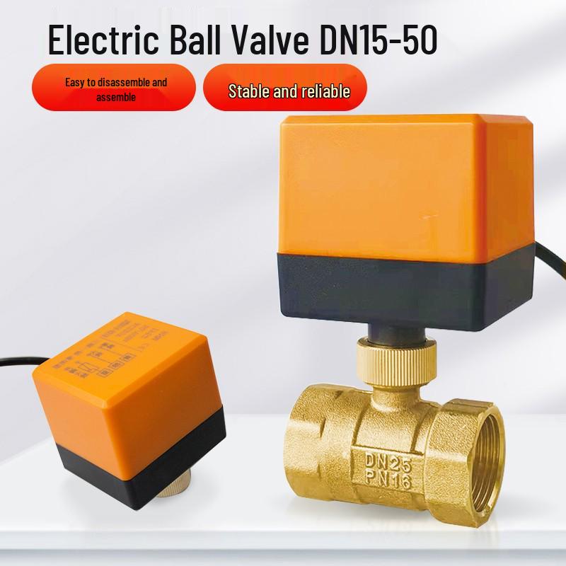 220V DN15 Měděný závitový elektrický kulový ventil pro regulaci vody