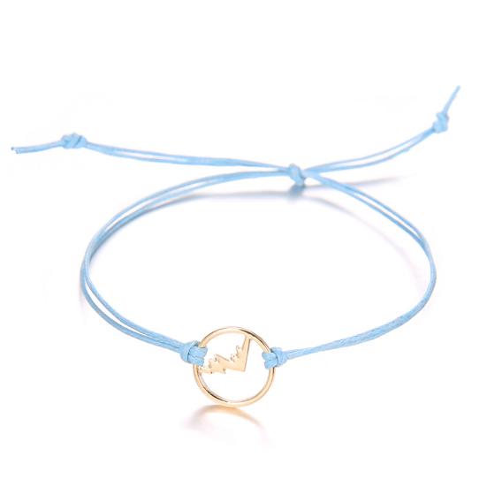 4Pcs/Set Boho Women Multicolor Multilayer Hollow Mountain Charm Bracelet Jewelry