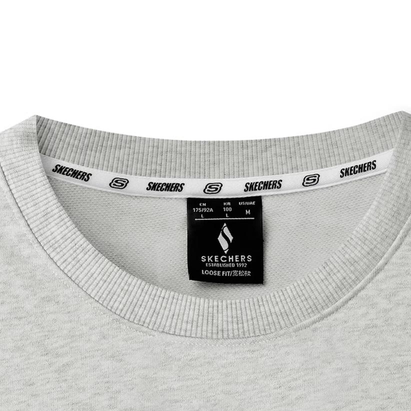 Skechers Sports Alliance Series Comfortable Versatile Fashionable Simple Round Neck Sweatshirt Unisex sweatshirt L325U085-0248