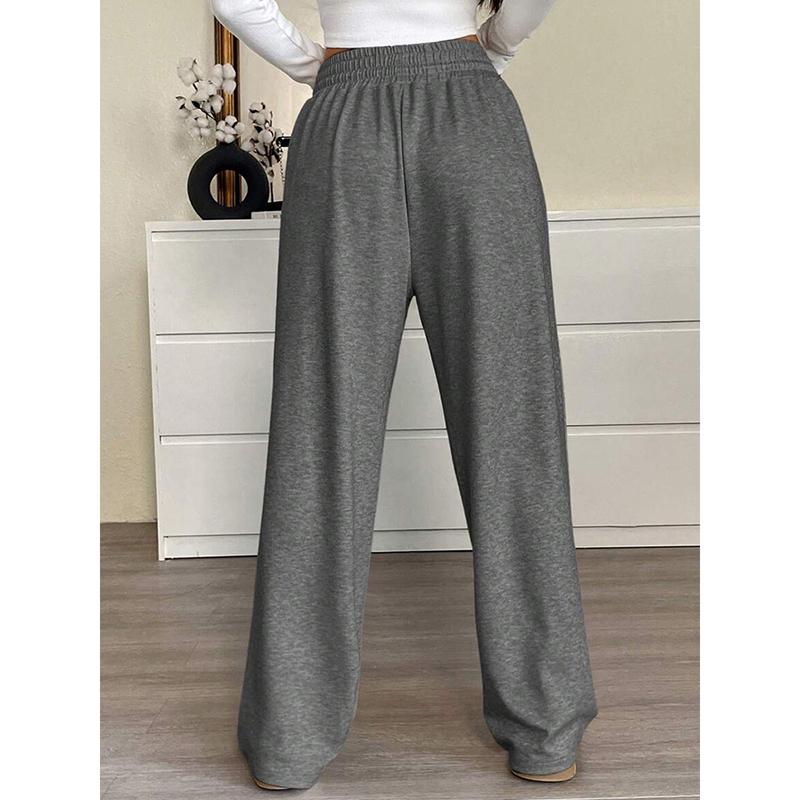 Μονόχρωμο Casual Φαρδύ Παντελόνι Για Γυναίκα Φθινόπωρο Χειμώνας Γυναικείο Φαρδύ Παντελόνι Ψηλόμεσο Παντελόνι Γυναικεία Ρούχα