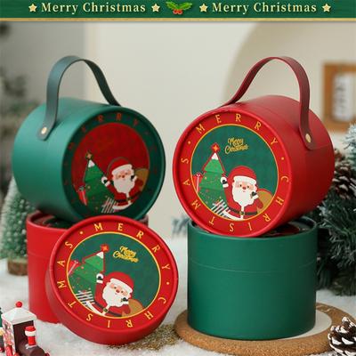 2026 Christmas Decoration Packaging Box Portable Bucket Christmas Eve Peaceful Fruit Gift Boxes Handy Companion Gift Box