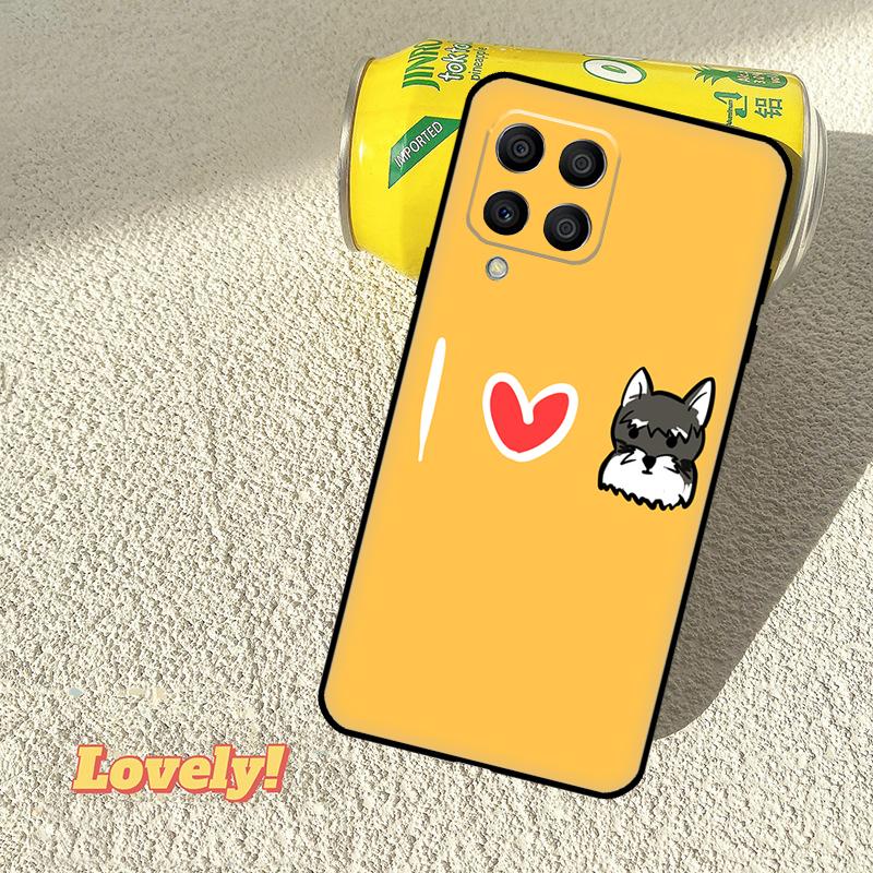Schnauzer Dog Case For Samsung Galaxy M56 M06 M12 M32 M52 M35 M55 M15 M11 M13 M14 M16 M36 M31 M53 M34 M54