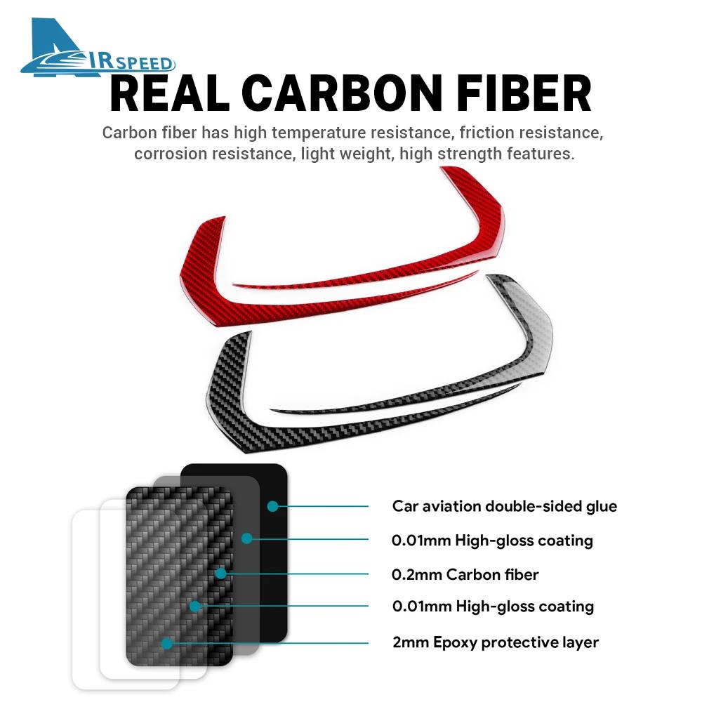 Real Soft Carbon Fiber Trim Sticker LHD RHD For Mazda 3 Axela 2019 2020 2025 2025 2025 2025 2025 Car Rearview Mirror Strip Decor