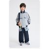 Boys Stand Collar Zip Up Cardigan Baseball Jacket Kids Casual Outerwear