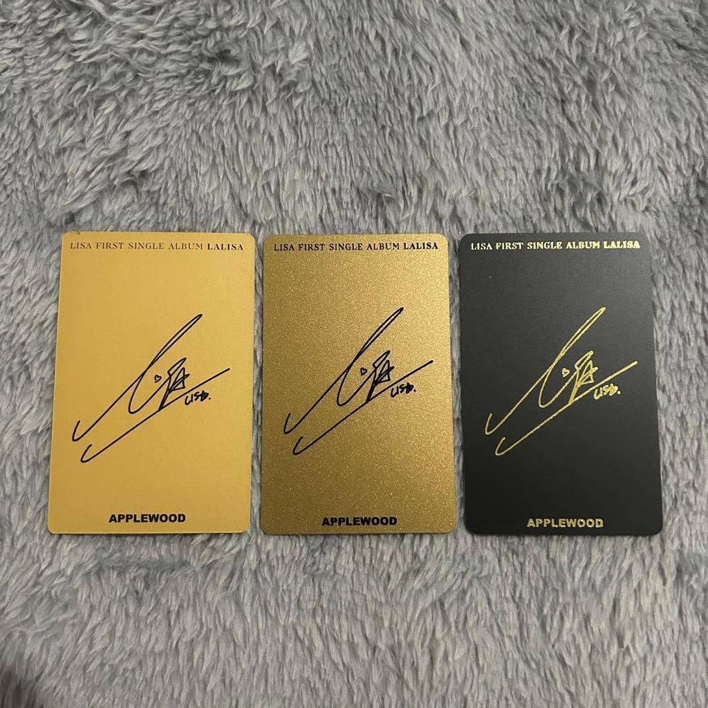 Used BLACKPINK LISA LALISA Applewood Benefit Photocard