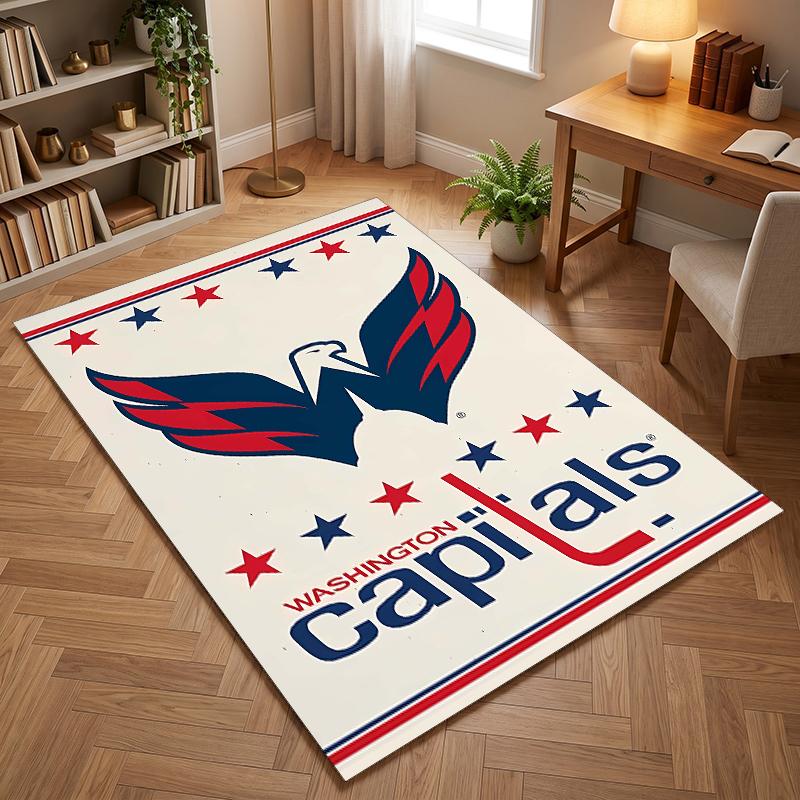 Washington Capitals (1) Büroteppiche geeignet für Wohnzimmer Schlafzimmer Büros und Küchen ein Geschenk für moderne Wohnkultur