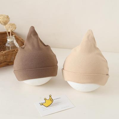 Korean Style Striped Baby Hat - Pure Cotton for Newborns - Autumn/Winter