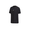 T Shirts Men's Black/White Crew Neck Moderate Straight Fit GL2225
