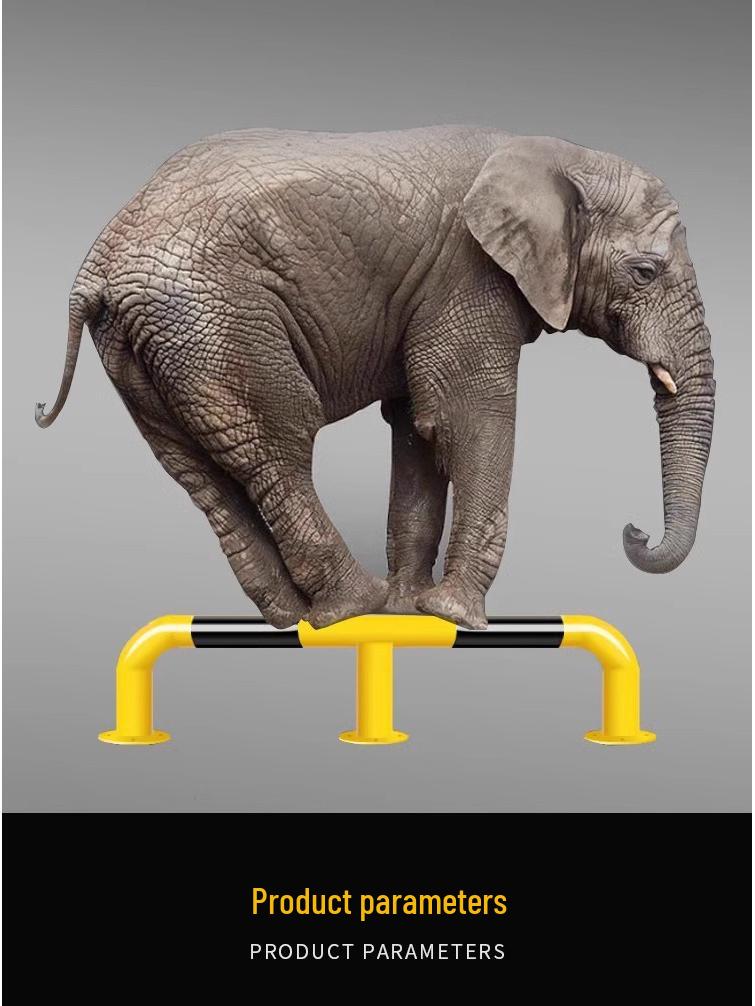 U-Shaped Steel Car Stopper: M-Type Anti-Collision Guardrail and Parking Barrier