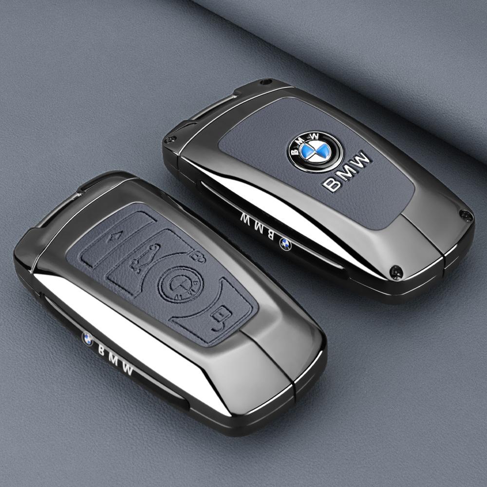 Styling Zinc Alloy Car Key Cover Case Holder For BMW 1 3 7 Series X1 X3 X5 X6 X7 F20 F15 F16 F48 G20 G30 G01 G02 G05 G11 G32